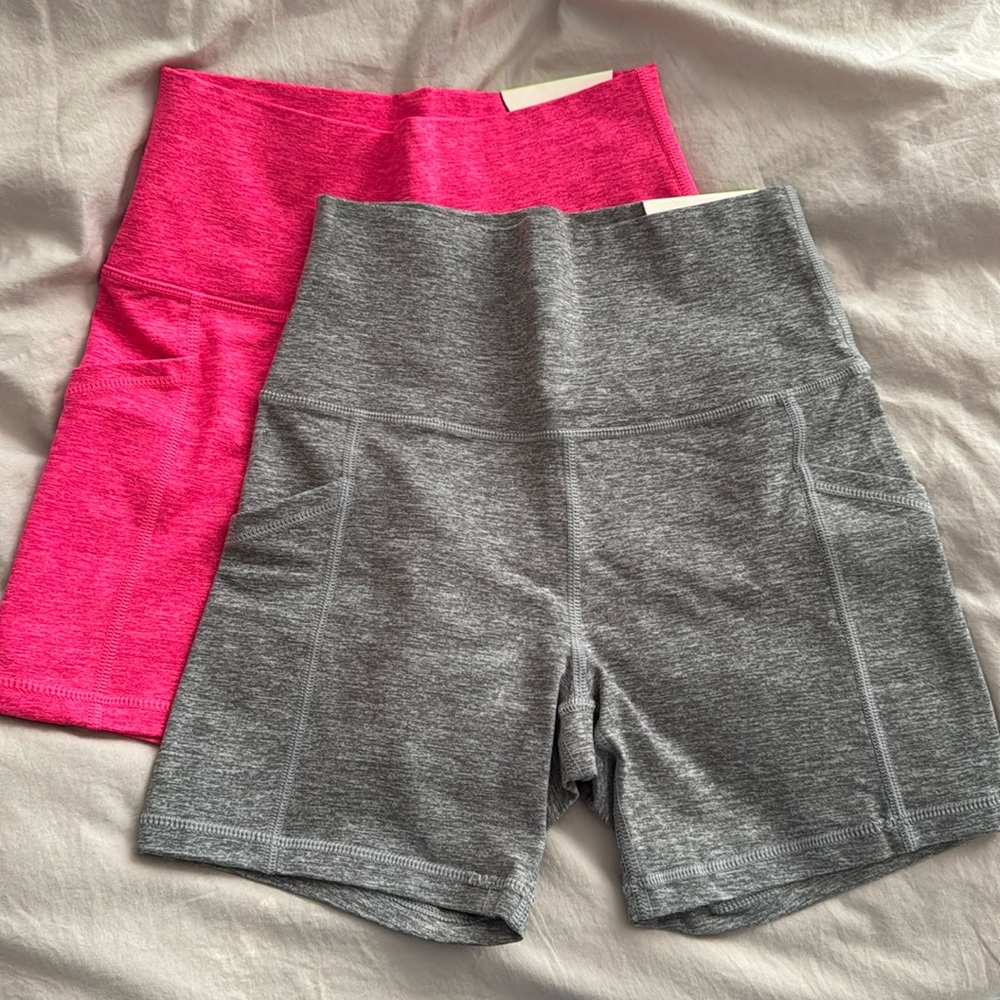 (2) Aerie Offline The Hugger Bike Shorts
